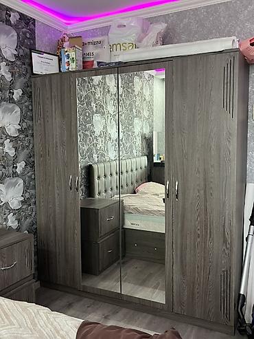 kontakt mebel: Yataq otağı mebeli (yataq, dolab, tumbalar, termo) Yataq otağı mebeli — 10