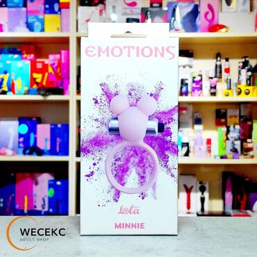 Товары для взрослых: Эрекционное виброколечко Emotions Minnie Light pink, розовое Розовое