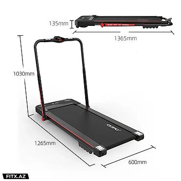 Qaçış trenajorları: CIAPO qaçış trenajoru - Qaçış səthi: 430 x 1000 mm – evdə rahat qaçış — 9