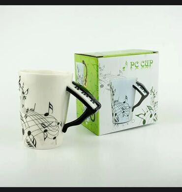чашка эмалированная: Музыкальная кружка с чашкой кофе, подарок для друзей