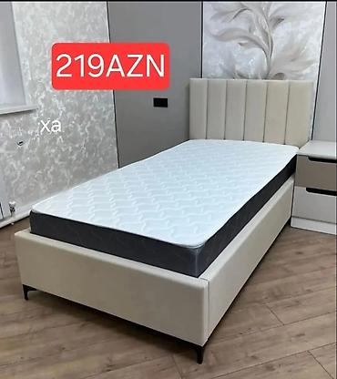 bambuk dosek: Tək nəfərlik çarpayılar – müasir dizaynlı, yumşaq parçalı başlıq və — 2