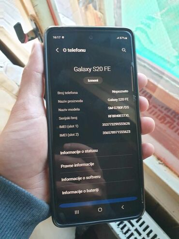 ajfon 1: Samsung Galaxy S20, 128 GB, color - Blue, Fingerprint, Dual SIM cards