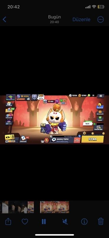 Brawl Stars oyununun ekran görüntüsü. 3 efsanevi kostüm 6 gizemli