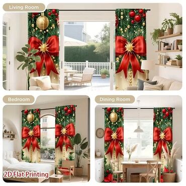 Praznična dekoracija: Novogodišnje zavese Cena 1700din/2kom kao na slici Poručuje se — 13