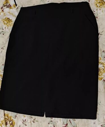 черная юбка карандаш: Юбка, Модель юбки: Карандаш, Мини, По талии