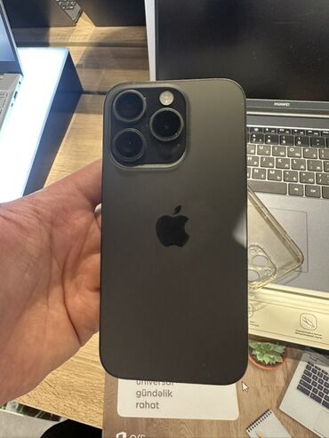apple tablet qiymetleri: IPhone 15 Pro, 256 ГБ, Black Titanium, Гарантия, Отпечаток пальца, Беспроводная зарядка