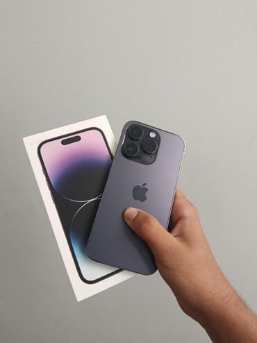 iphone 13 yaşıl: IPhone 14 Pro, Deep Purple, Face ID