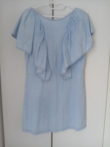 haljina imitacija teksasa a: M (EU 38), bоја - Svetloplava, Drugi stil, Kratkih rukava