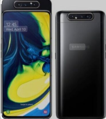 samsunq a80: Samsung Galaxy A80, 128 GB, rəng - Qara, Sensor, Barmaq izi, Face ID