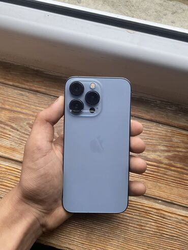 Apple iPhone: IPhone 13 Pro, 256 GB, Blue Titanium, Zəmanət, Simsiz şarj, Face ID