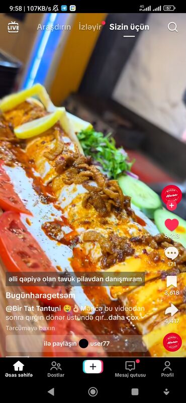 zeytun turşusu qiymeti: Məhsul: Toyuq dönərli lavaş yeməyi Təsvir: - İncə lavaşın içinə