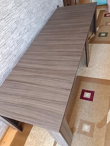 stolu: Iş masası - Material: ağac teksturalı laminat (MDF/LDSP tipli), tünd — 2