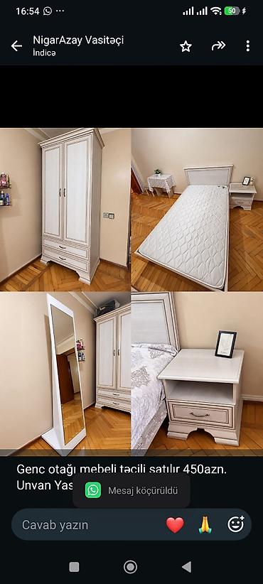 Genc otağı mebeli təcili satılır 450azn. Unvan Yasamal Nigaz