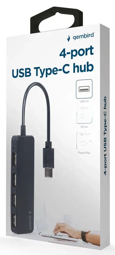 otkup mobilnih telefona jagodina: Brand: Gembird Model: GEMBIRD UHB-CM-U2P4-01 Opis: 4-port USB Type-C