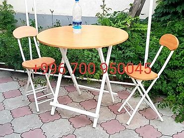 Складные походные столы: Складной походный стол, Новый, ЛДСП, цвет - Черный — 3