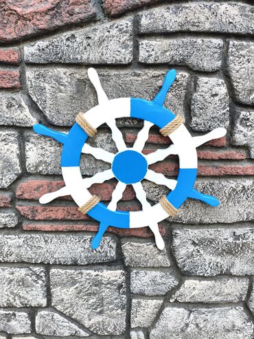 Digər ev dekoru: Dekorativ gəmi lövbər .şam ağacından hazırlanıb .ölçüsü 40*30 sm,hər — 6