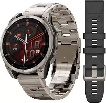 купить гармин навигатор: Garmin Fenix 8 Pro 47mm AMOLED Sapphire (два ремешка титановый + — 5