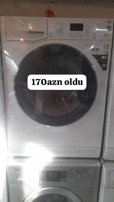 6d mark 2: Paltaryuyan maşın Hotpoint Ariston, 6 kq, İşlənmiş, Avtomat, Qurutmasız, Kredit yoxdur
