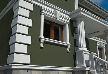 pencere qapi: Pəncərə üçün dekorativ fasad haşiyəsi, müxtəlif memarlıq üslublarına — 4