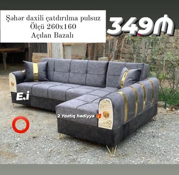 Çarpayılar: Künc divan, Yeni, Açılan, Bazalı, Şəhərdaxili pulsuz çatdırılma