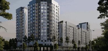 тоголок молдо фрунзе: 1 комната, 41 м², Элитка, 9 этаж, ПСО (под самоотделку)