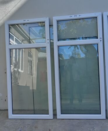 pencere altliqlari: Plastik pəncərə çərçivələri və şüşə paketlər. 1i 60 manat - Ağ