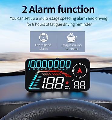 GPS za auto: GPS HUD brzinomer za automobil – G12 Univerzalni GPS displej visoke — 1
