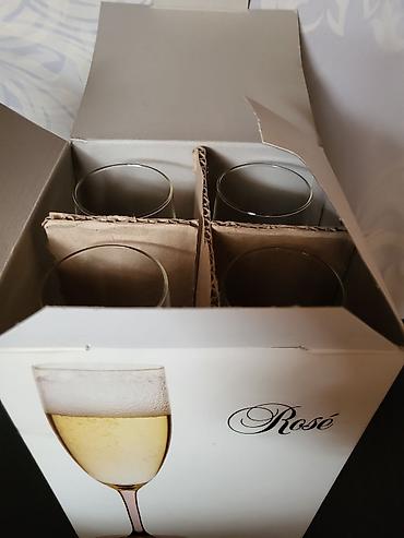 Čaše: Case nove za vino Luminarc,Francuska iz 80/90ih godina. Nove — 7