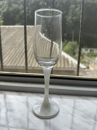 karaca qab: Qədəhlər, rəng - Ağ, Şüşə, 2 ədədli dəst, 200 ml — 3
