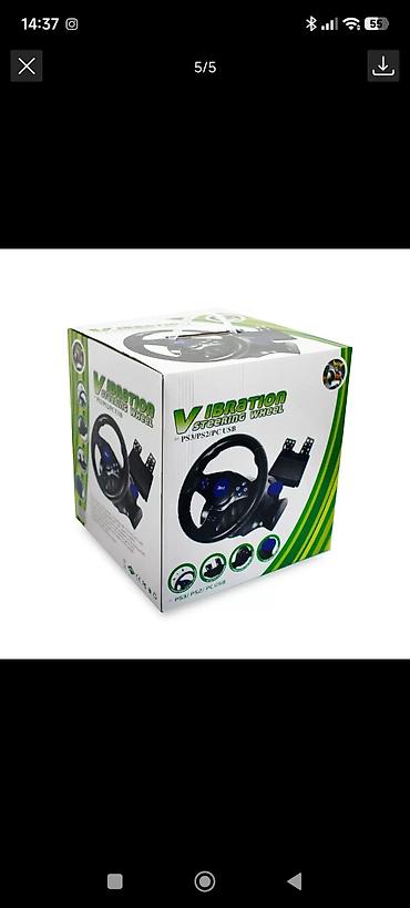 nintendo controller: Игровой руль Vibration Steering Wheel 3-in-1 с вибрацией и педалями — 1