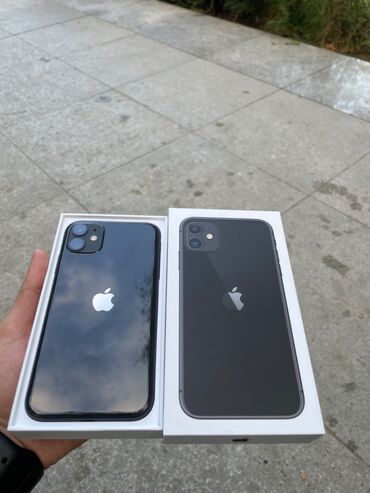 iphone 11 2ci el: IPhone 11, 64 GB, Qara, Face ID