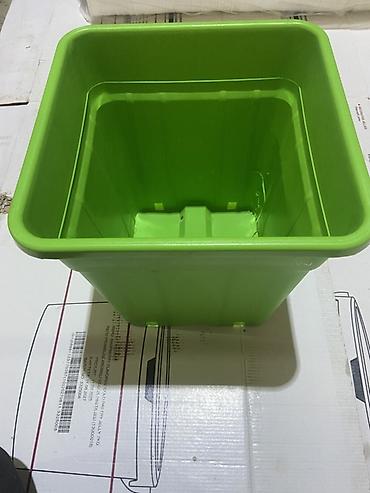 peygember gulu: Plastik kvadrat əkim/qazan vedrələri - Material: qalın, möhkəm — 3