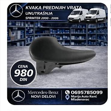 Bočna vrata: RUCICA VRATA BRAVA KVAKA SPRINTER -06 VW LT 28-35 VITO 638 | Rucica — 2