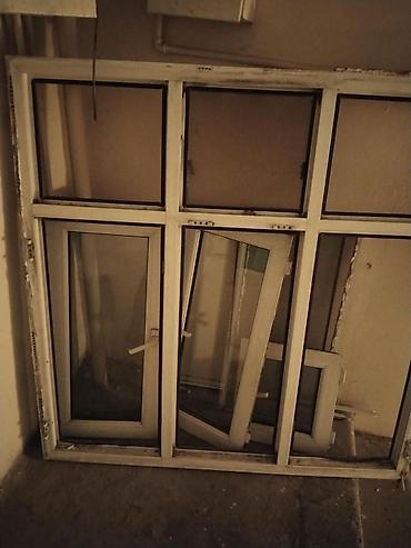 Ev və bağ: PVC pəncərə bloku - Material: ağ rəngli PVC/profil - Ümumi blok: 3 — 1