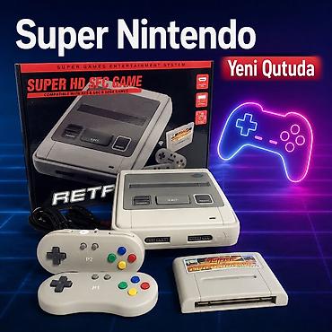 Super Nintendo retro oyun konsolu SNES - Model: Super HD SFC Game
