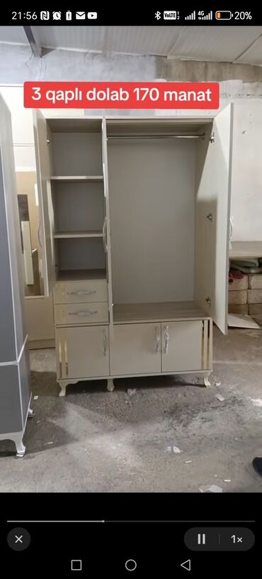 Dolablar: Açılan, 3 qapılı Düz dolab, Qarderob, paltar dolabı -da lalafo.az — 2 Dolablar: Açılan, 3 qapılı Düz dolab, Qarderob, paltar dolabı — 2