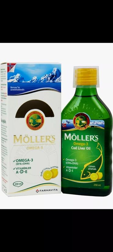 en yaxsi vitamin kompleksi: Omega 3 Mollers balığ yağı. Norvecin arktik sahillərindən gelen