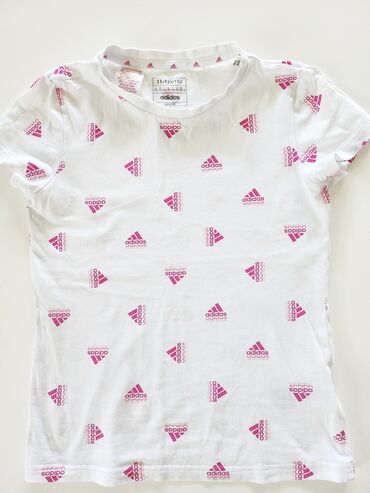 crop top majice na bretele: Adidas, Okrugli izrez, Kratak rukav, 140-146