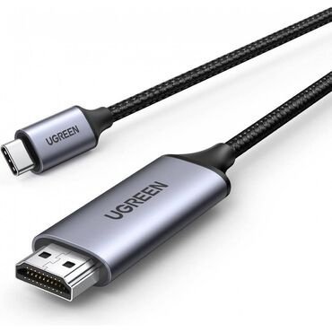 Səsgücləndiricilər, qulaqlıqlar və mikrofonlar: Cable UGREEN MM121 15760 Type-C to HDMI male to male cable 1m 🔌 UGREEN