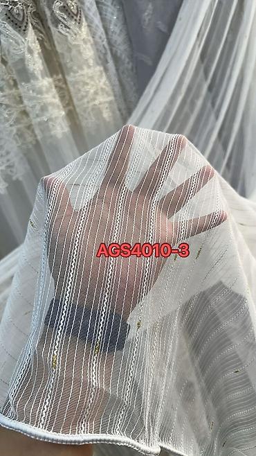 silk filament: AG S4011 seriyası tull pərdəlik parça - Model kodları: AGS4011-1 və — 7