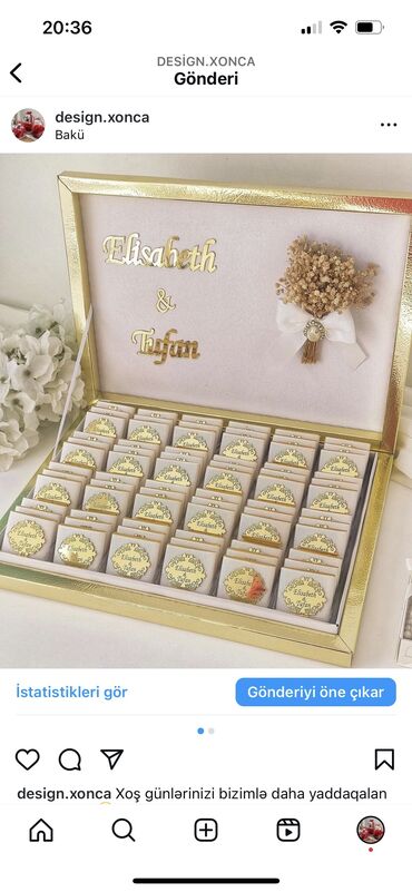 Sifarişlə əl işləri: Həri, nişan xəstəxanaçıxışı, ad günü, xına və s. üçün İstənilən — 10