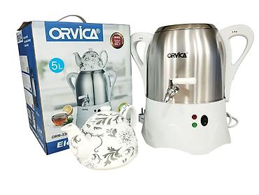 Техника для кухни: Elektrikli Samovar Orvica 3302 - 2500W - 4L - Ağ/Qara - 64.99AZN — 4