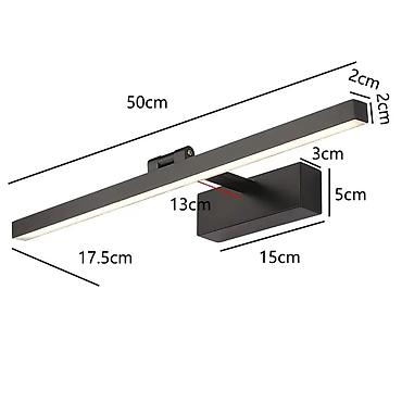 kugla luster: Zidna LED lampa za ogledalo 50 cm – crna ✅ Novo, nekorišćeno ✅ Opis — 2
