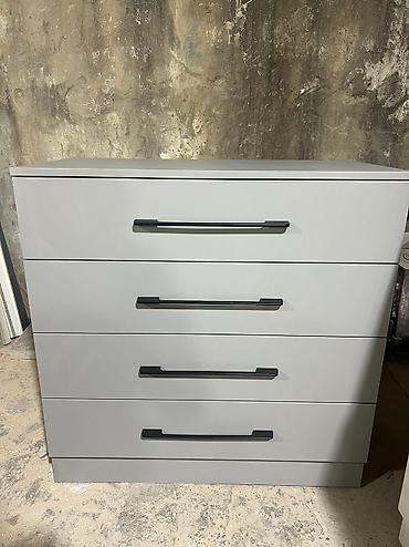 Комоды для одежды: Комод для одежды, Новый, Без зеркала, ЛДСП, цвет - Голубой, Коричневый, Бежевый, Бесплатная доставка — 4