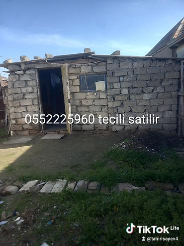 kiraye ile satilan evler: Daşardan hörgülü kiçik həyət evi/sahə daxması. - Birotaqlı planlama — 1