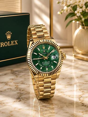 Aksesuarlar: Yeni, Qol saatı, Rolex, rəng - Yaşıl — 1