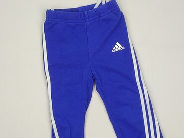 czarne woskowane spodnie: Sweatpants, Adidas, 12-18 months, condition - Perfect