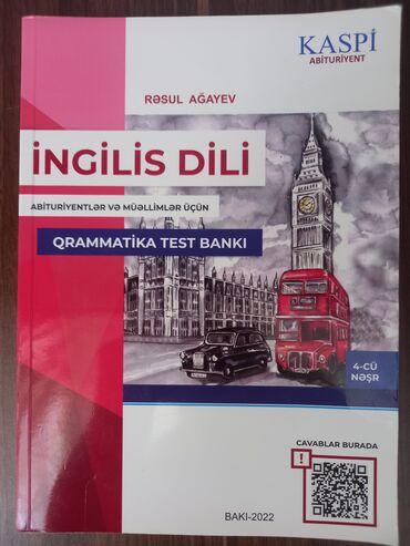 gülnarə umudova ingilis dili qayda kitabı: İngilis dili Test Toplusu. Kitab təmiz vəziyyətdədir.Əzik vəya yazılı