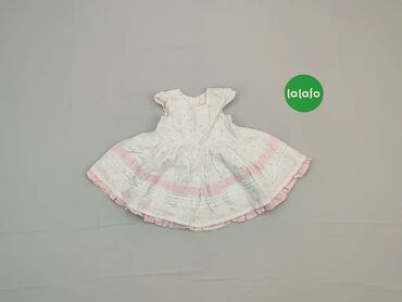 Sukienki: Sukienka, 1-3 m, wzrost - 62 cm., wzór - Print, kolor - Biały