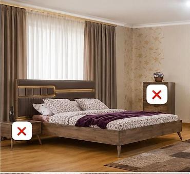 İşlənmiş, İkinəfərlik çarpayı, Bazalı, Matras ilə, Siyirməsiz